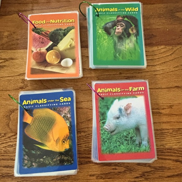 Basic Classifying Cards - 4 Set - Food, Wild, Sea, Farm - Picture 1 of 4